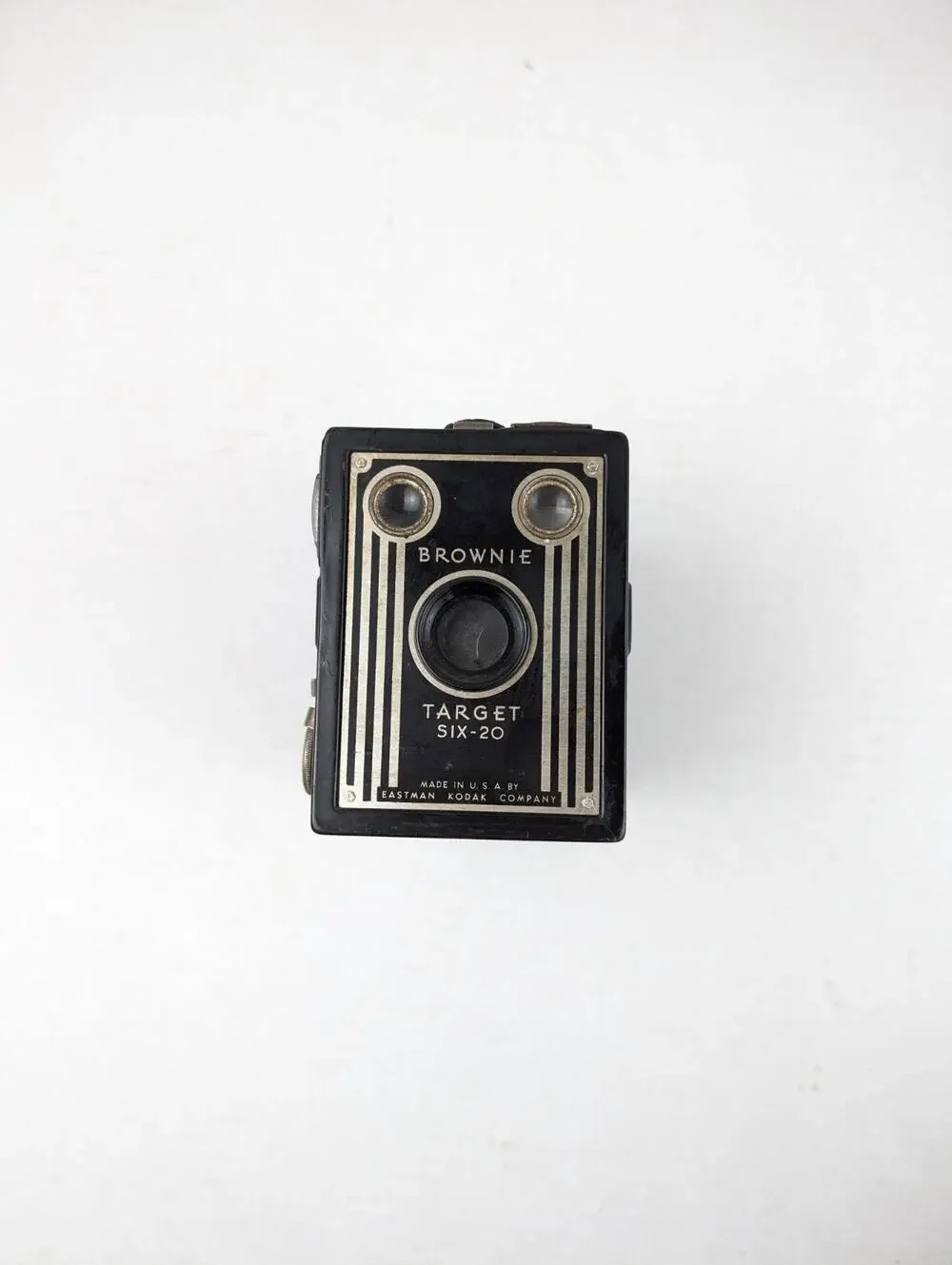 Kodak Brownie Target Six-20 Camera Art Deco Box 620 Film Vintage Display